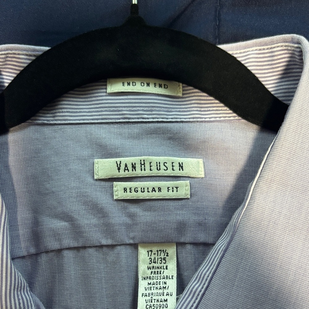 Van Heusen Light Purple Casual Button-Down Shirt - Picture 2 of 10